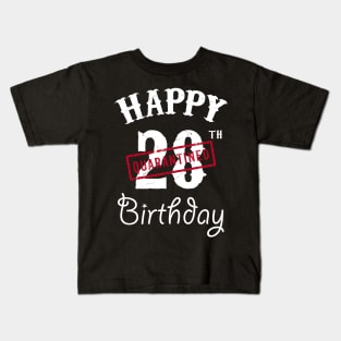 Happy 28th Quarantined Birthday Kids T-Shirt